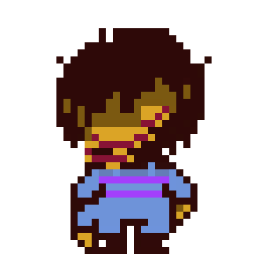 [ca1aff] Frisk [My Version Remake] {Glitch alot}