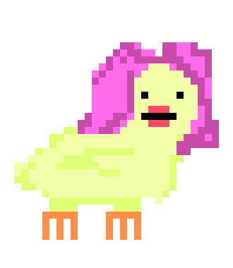 [96ebb7] pink wig duck normal