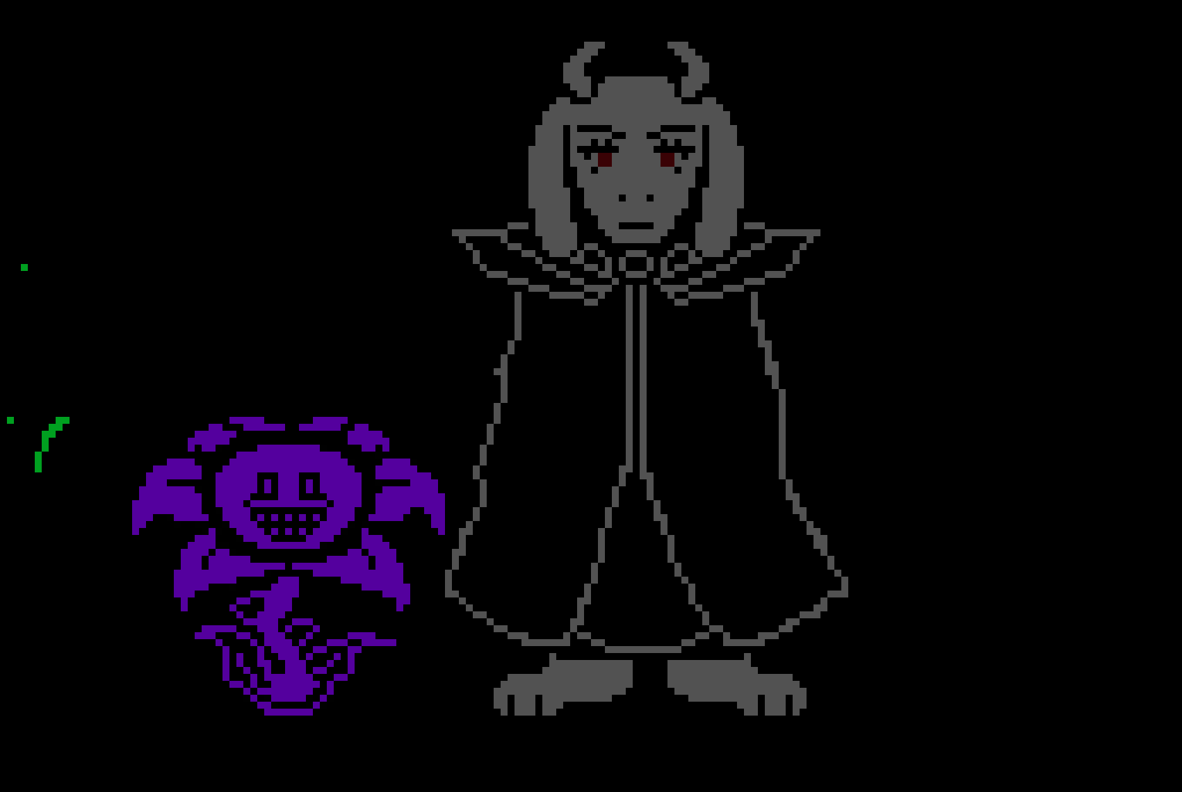 [45db41] hardtale toriel and flowey