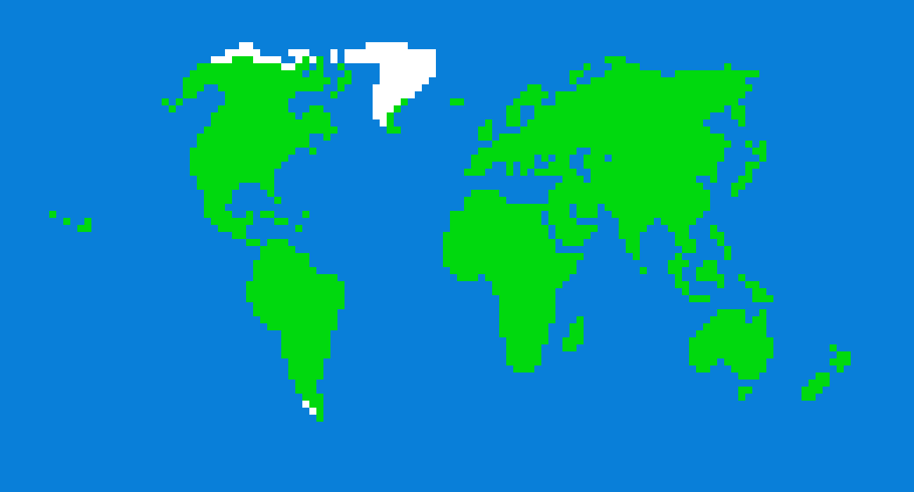 Pixel map of earth Sprite