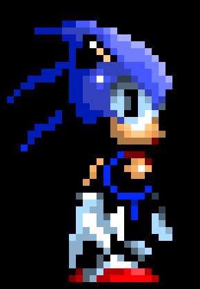 [901cde] One of Sonic CD's frames made into a 16 bit sprite