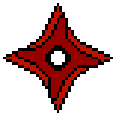 red shuriken