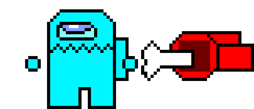 cyan Impostor from AMONG US