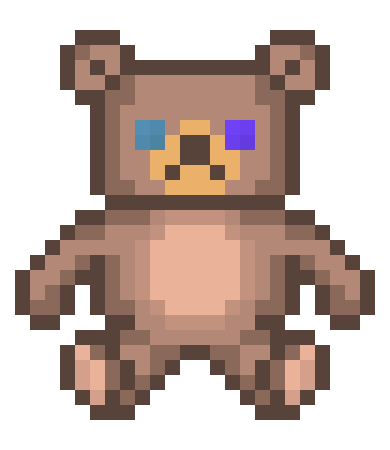 [3c4c66] Mismatched Teddy Bear