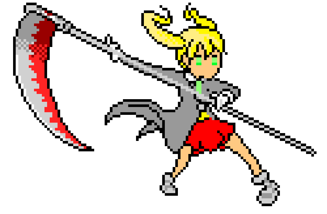 [9664c4] Anime Character Pixel Art
