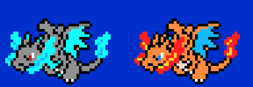[9664c4] Mega Charizard X and Y Pixel