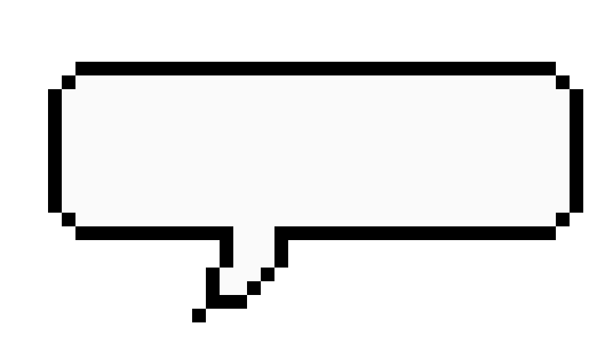 pixel speech bubble