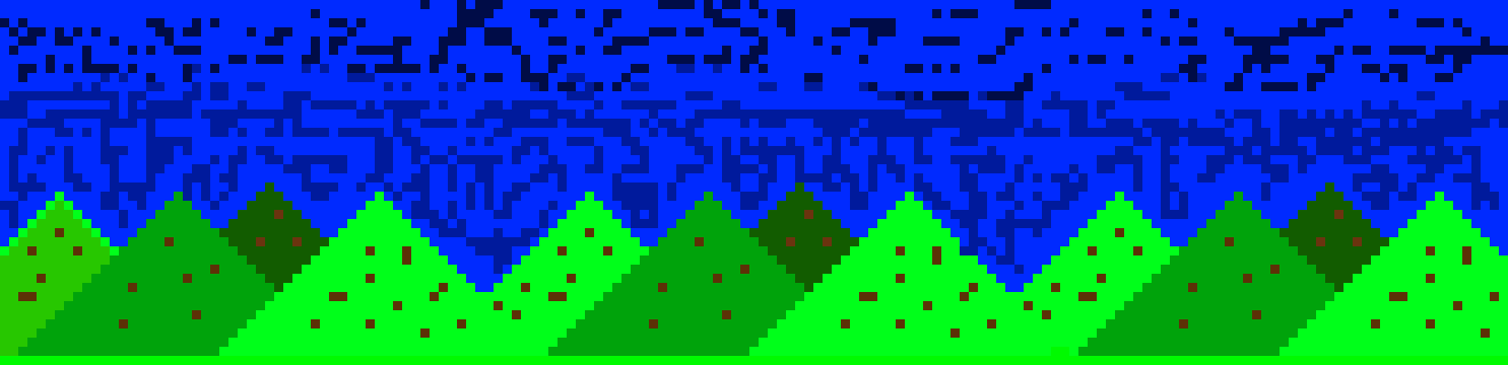 [9664c4] Hills with Quick drawn sky