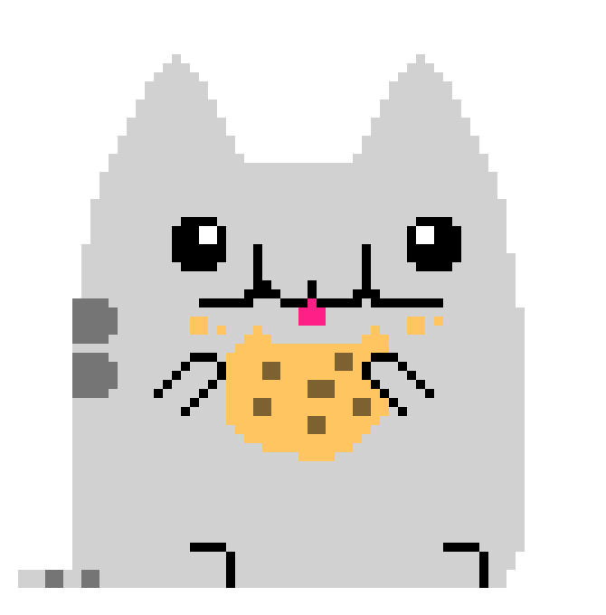 [81d8c4] Pixel Pusheen!