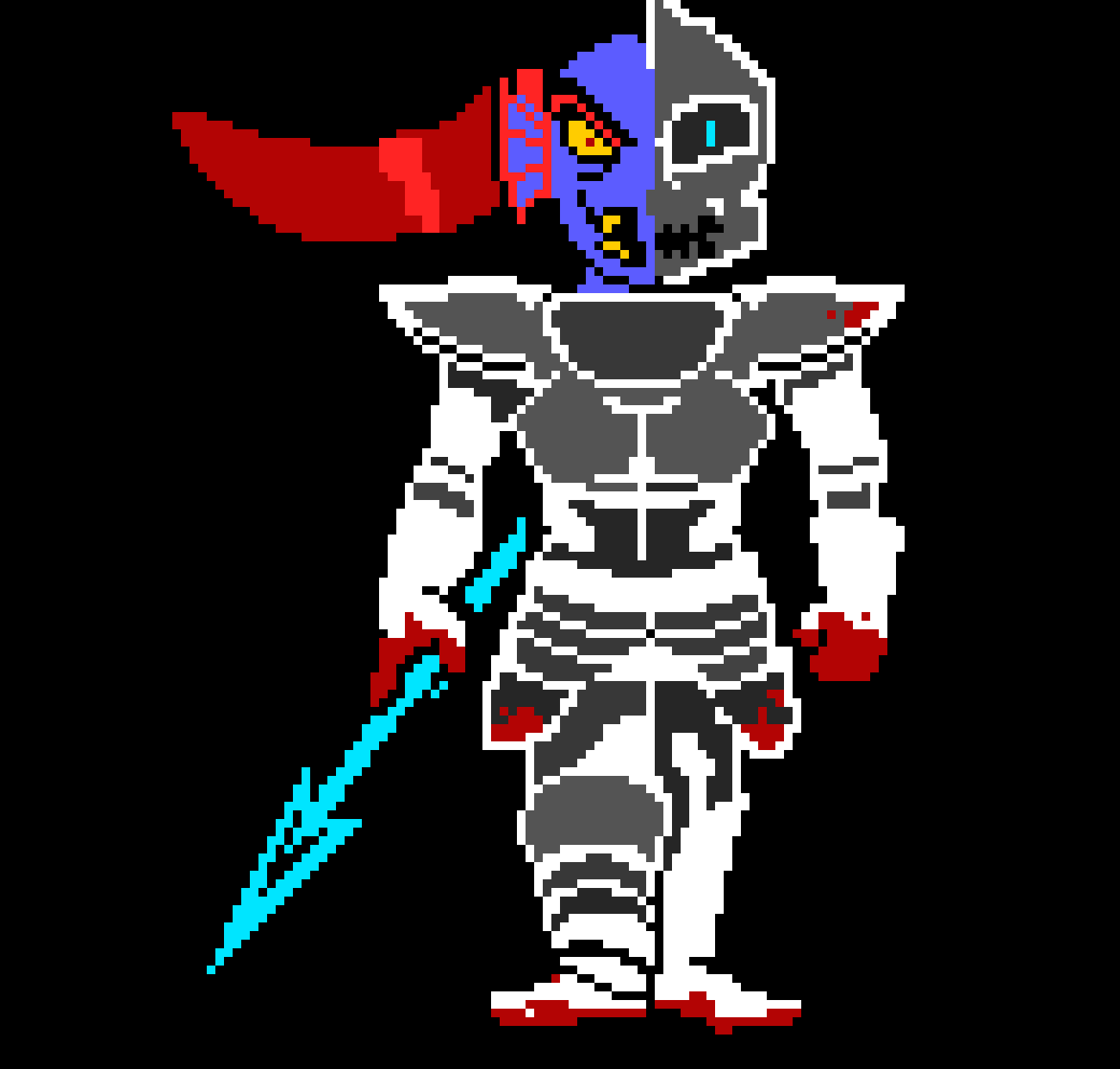 [fbbb04] multitale Undyne Sprite