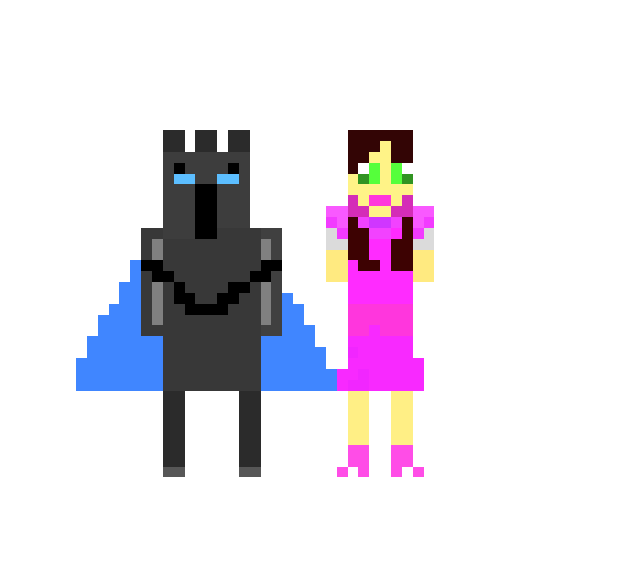 Pat And Jen Pixel Art