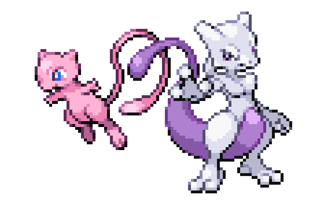 [55019f] Mew And Mewtwo