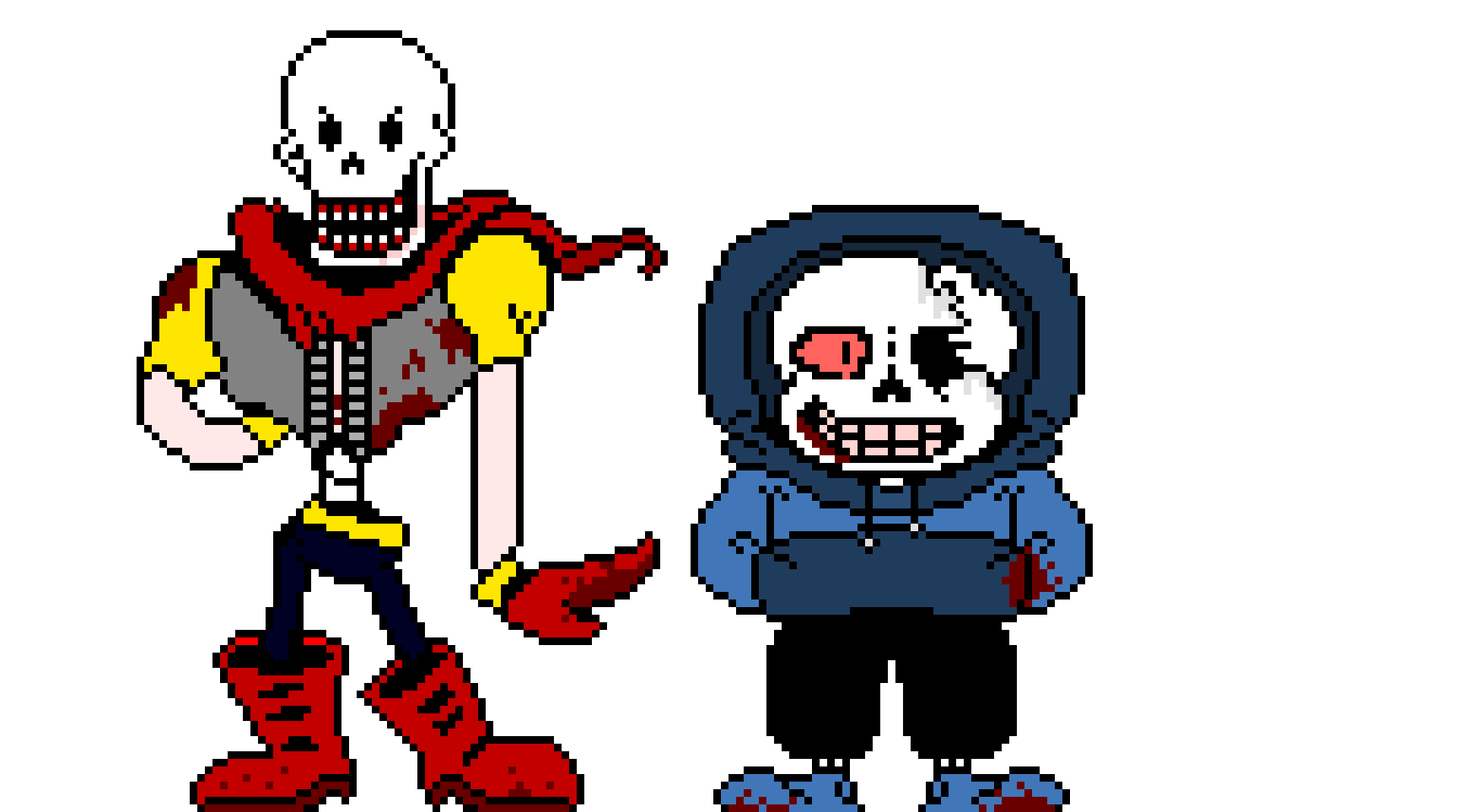 IJ!HorrorTale Sans And Papyrus Sprite