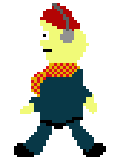 [90f9f6] guy walking