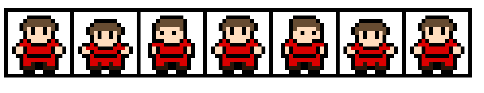 [efe2e7] Idle Character Tile-set
