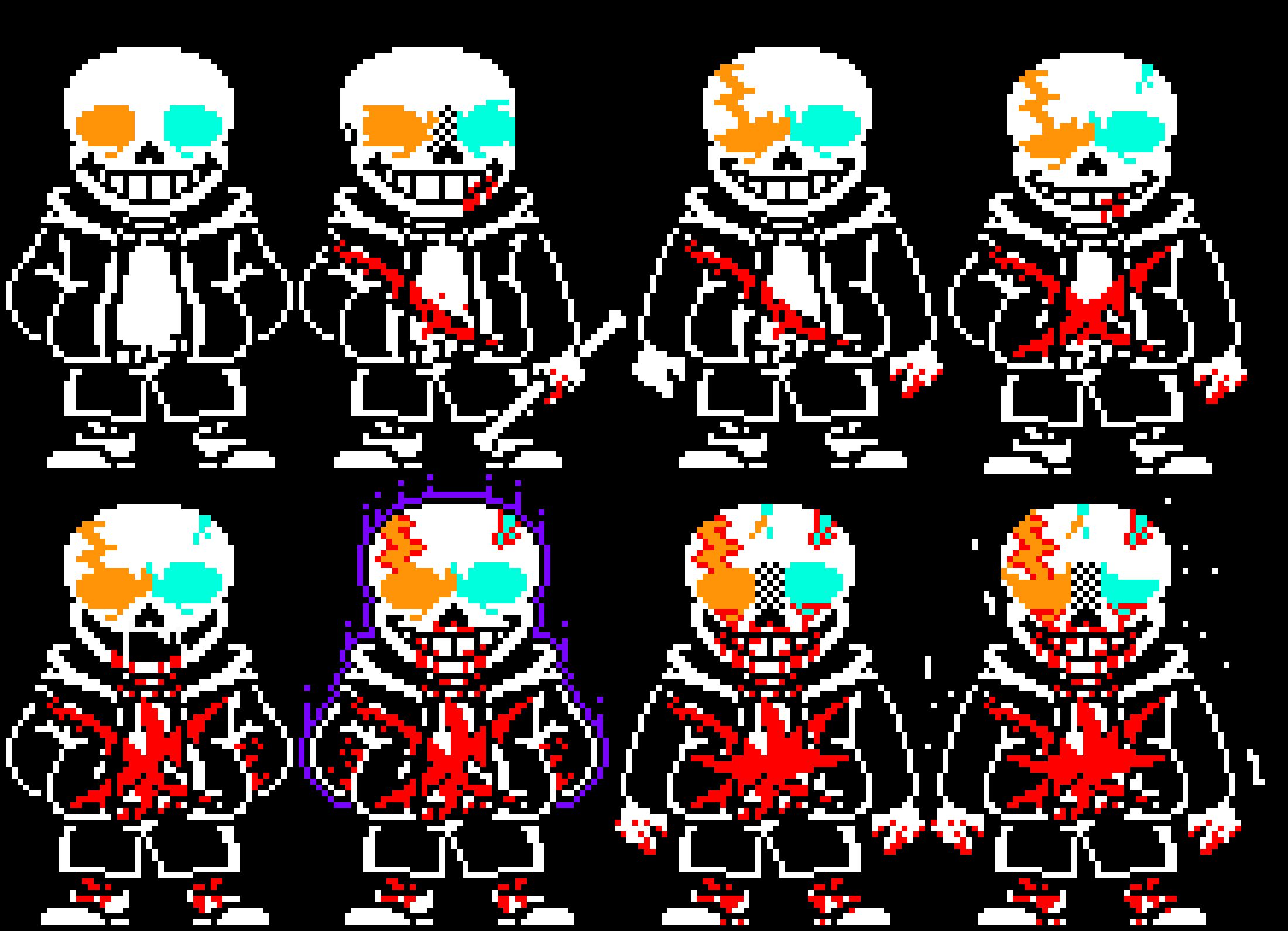 [f8ef95]  Undertale Last Breath Phases 1-8 Hardest Mode