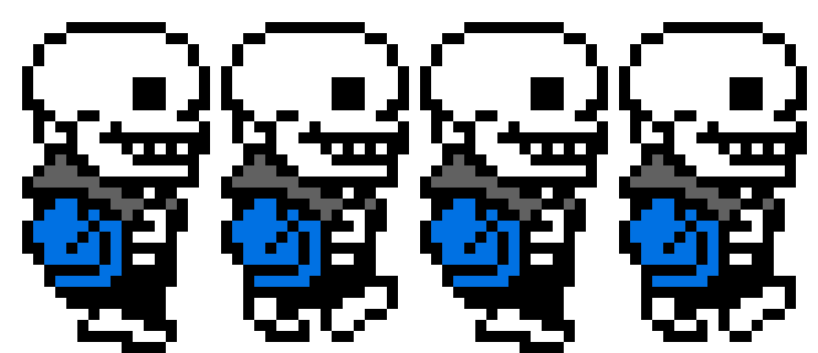 [9664c4] UnderTale - Sans Walking Sprite Sheet