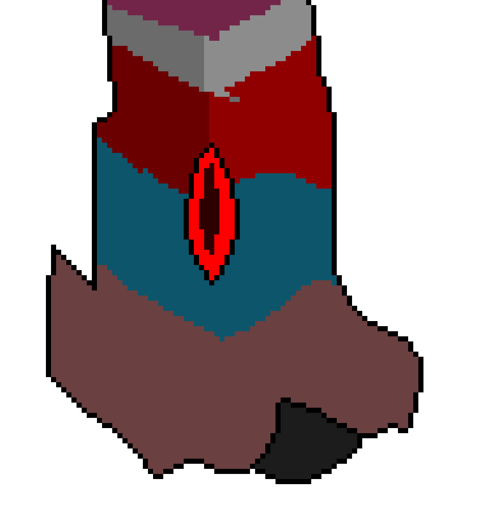 *the tower sits in its position, with the giant eye on it staying still.*