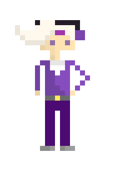 [9664c4] Simple Pixel Cecil (shaded with purple trousers)