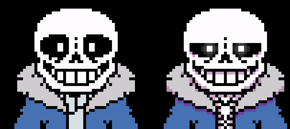 [2fbf6b] when sans isn't fighting you he's chill, thats why when he's around "sans" plays.