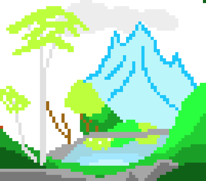 Bob Ross's Art In Pixels