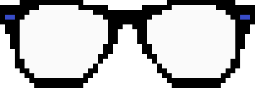 [9664c4] pixel glasses