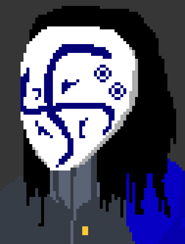 [90dac8] [They'd chuckle.] "Well, nothing special. It was just today that I decided to... just, erase everyone. That's all." As they'd clasp their hands, staring at Val.