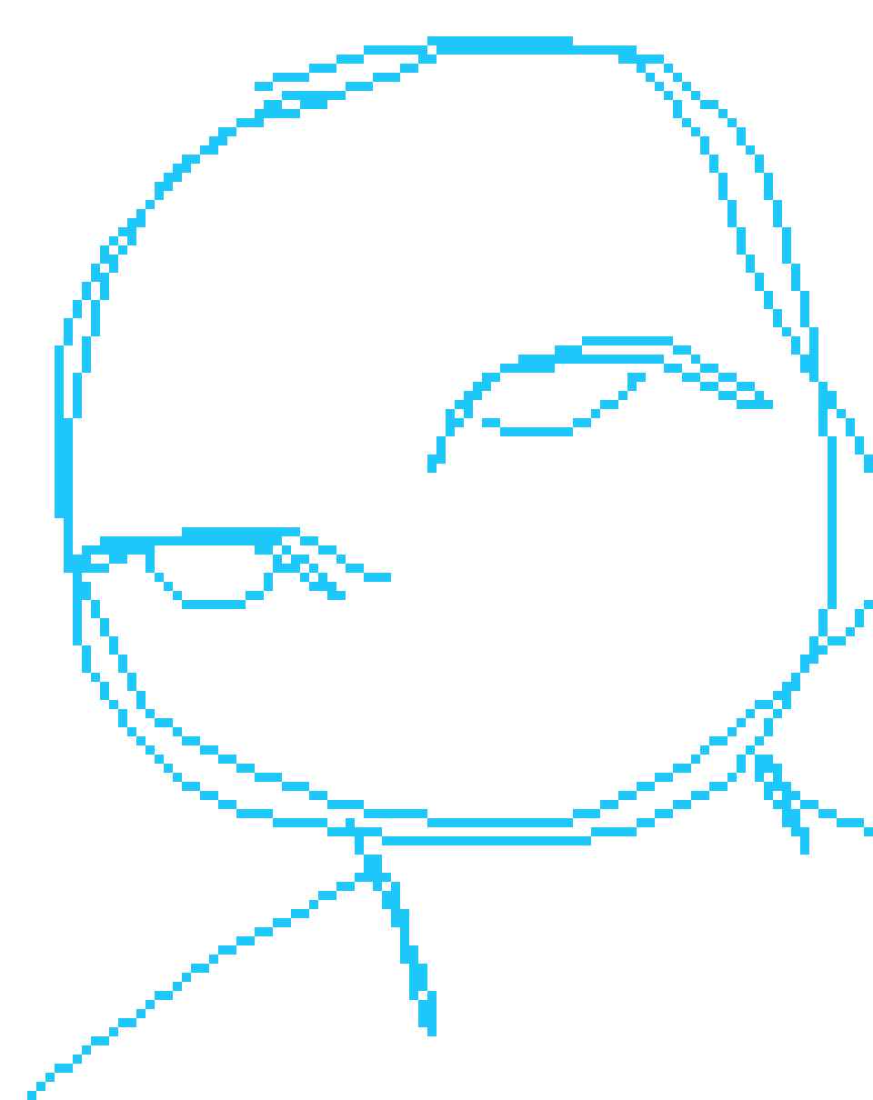[d23285] Drawing style, name, grammar, overall interaction style with others (very rude and correctionist), the campfire sprite with the green sort of cracked the egg though, it’s very similar to how whisp used to draw