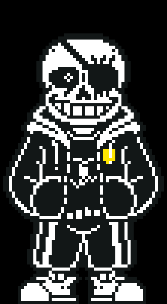 [3b071e] They also replace the sans with 1 glowing eye with the too lazy to die sans who's suppose to come later