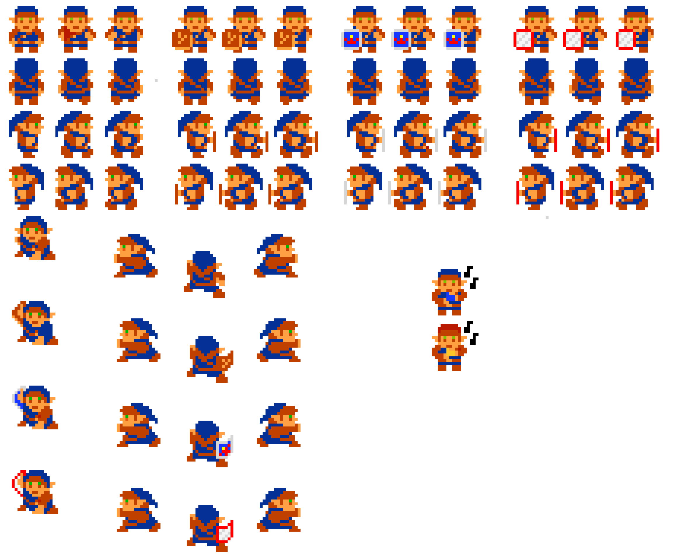 [cdcb4e] ZORA LINK SPRITES