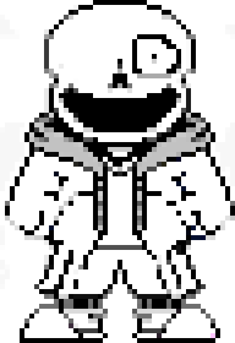 [2cd47a] Colorless!Sans PixelArt