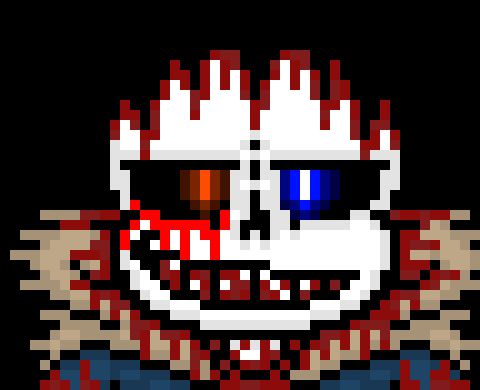 [57dac4] no other AU's, no takes, i went straight to making my own Sans, that being Terror