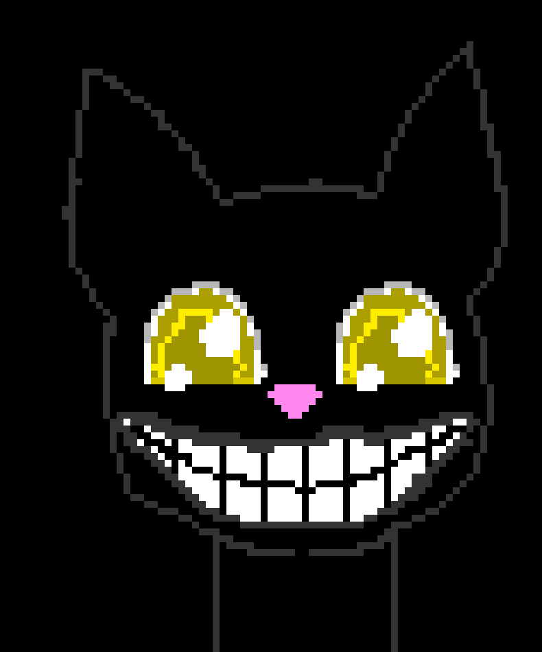 [e0fef6] Cartoon Cat plays Hide and Seek in the dark.