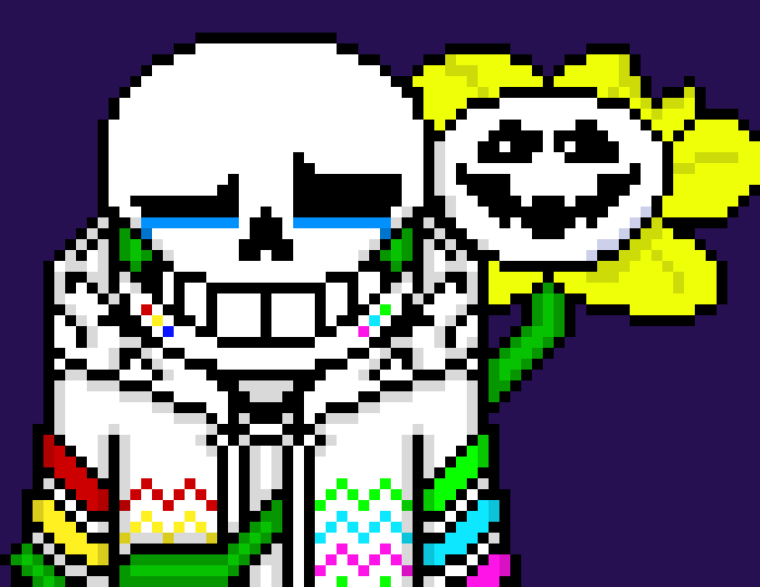 [00fc8a] Flowey: you idiot, stop resisting me *Flowey tightens the vines, crushing Multi's arm* Multi: GHH 