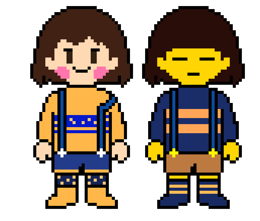 [9664c4] Outertale Frisk and Chara