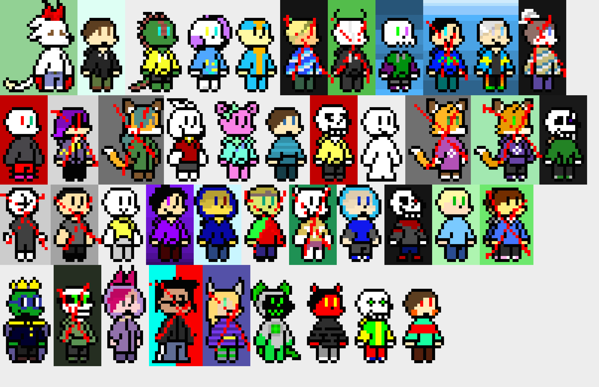 [77b851] ( I drew an X over people I think left, half these people I kinda don't recognize. Again some I don't recognize so if I am wrong, I am wrong. So.. - Grim )