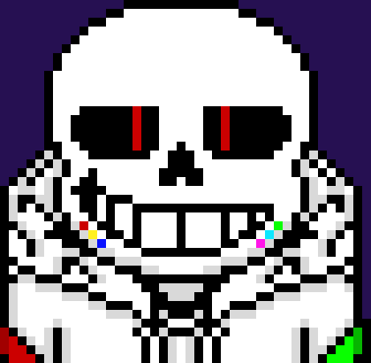 [0ae1f1] another rainbow freak? maybe i should control that one instead *kicks Time Sans' limp body as it turns to dust* too bad the only person able to stop me is dead