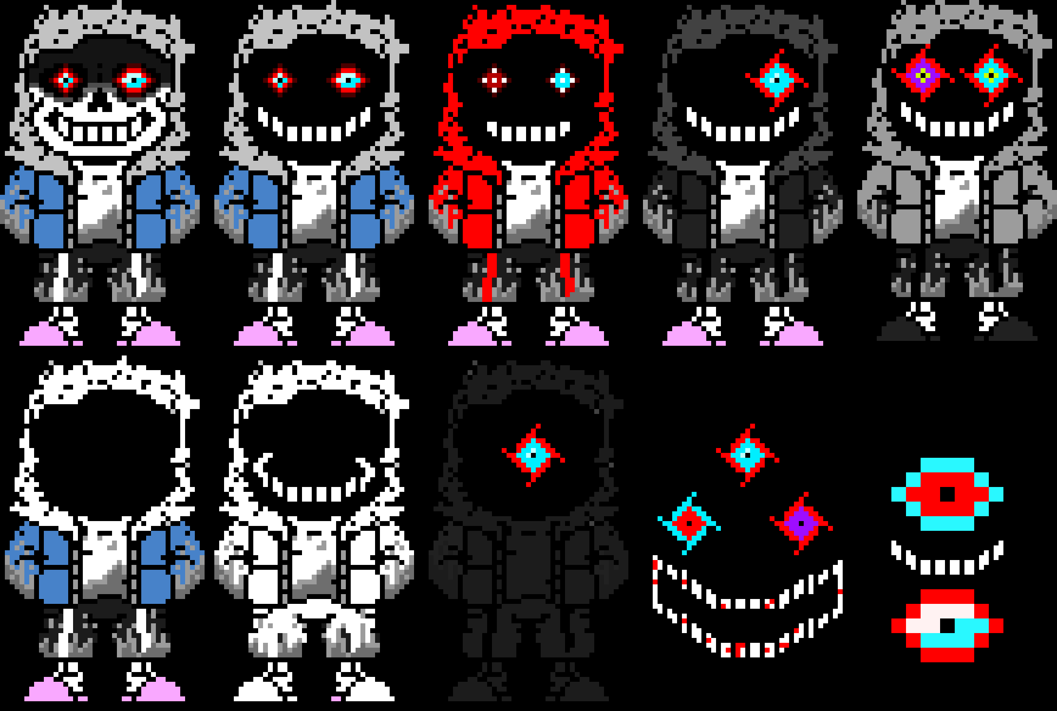 Dust, DustDust, DustDustDust Red, 4Dust, 5Dust, The End of Dust, 7Dust, 8Dust, DustDust Obsessed Monster, InfinteDust 