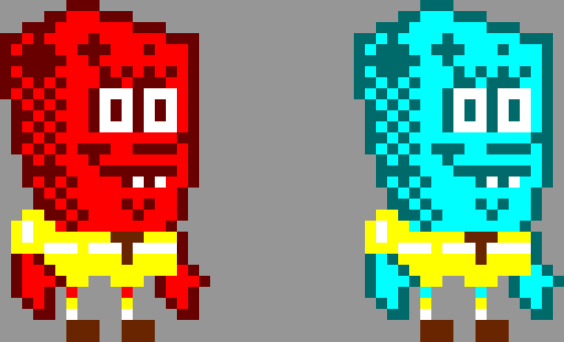 [efd698] Sizzlebob Firepants & Freezebob Icepants