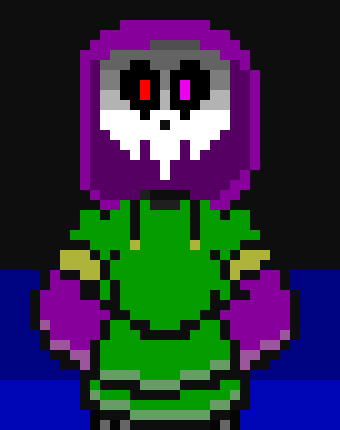 -throws knife off to my left hitting a froggit in the head- weak monsters are  the best! practically free LV!