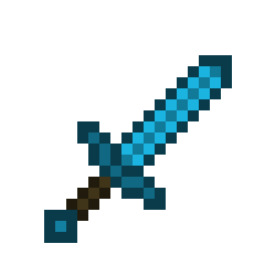 [9664c4] Minecraft Diamond Sword 