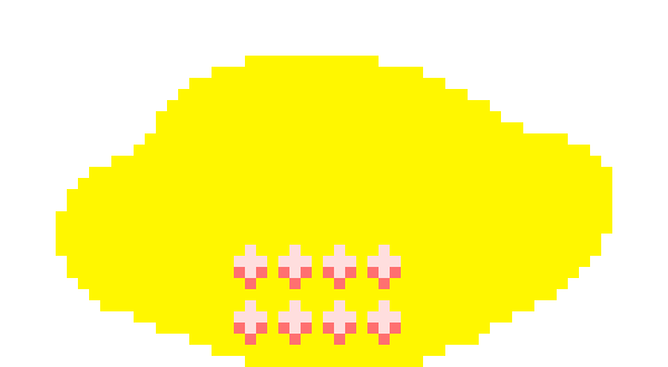 [acbc50] *a giant lemon with teeth sits on the ground*
