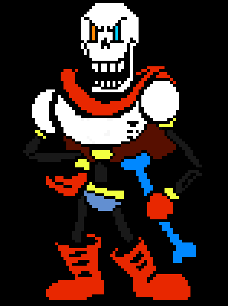 [0b6637] A Weird Genocide Papyrus sprite...
