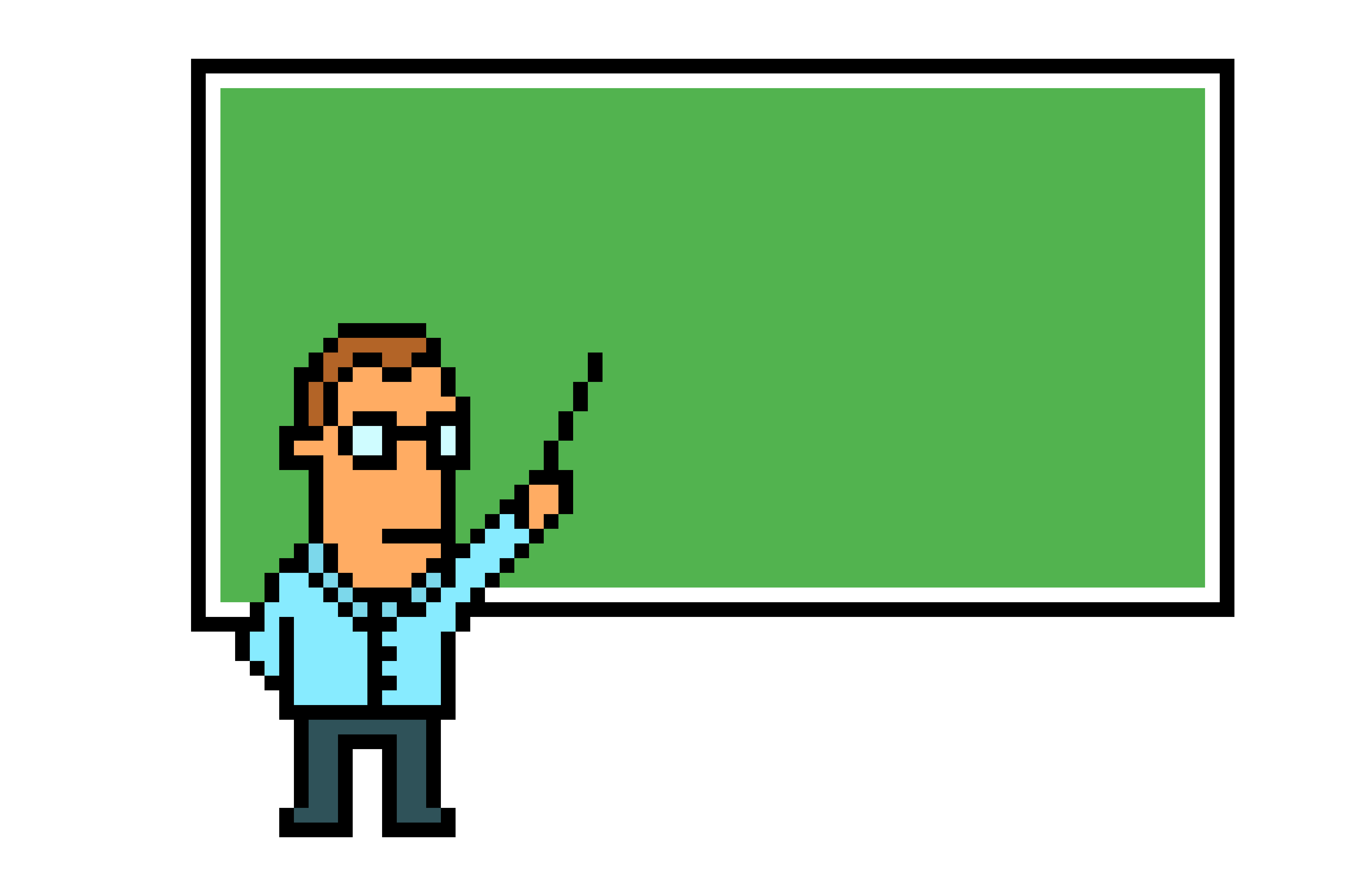 profesor pixel art