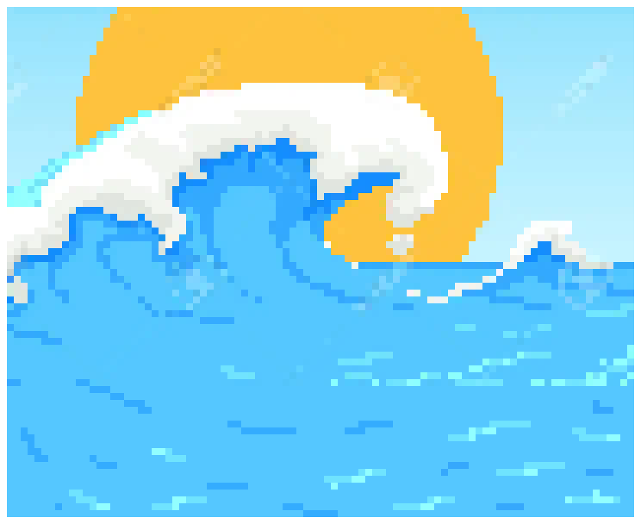 [d76af0] wave pixel backgorunf