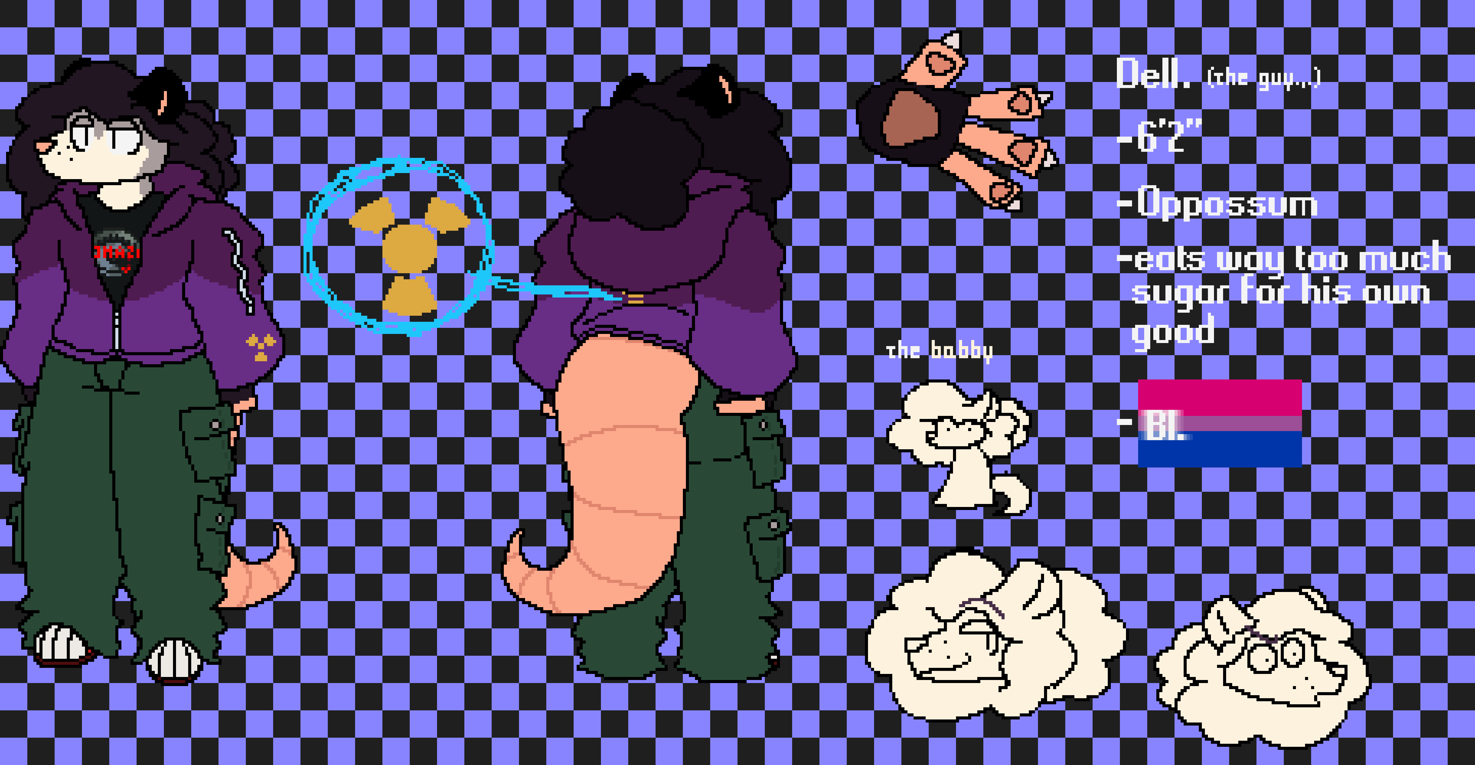 [847a9d] anyway yeah uh. new ref sheet i dunno man draw him if you want