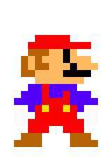 [a5cbc3] SMB Mario Sprite PNG Image.