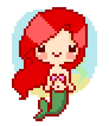 [9664c4] Kawaii pixel art Ariel