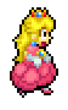 [6fbf09] Peach Scared(running)