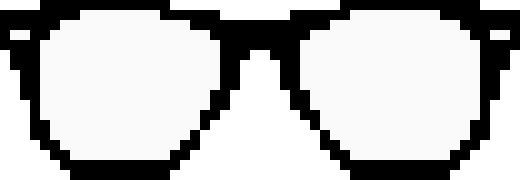 [9664c4] pixel glasses
